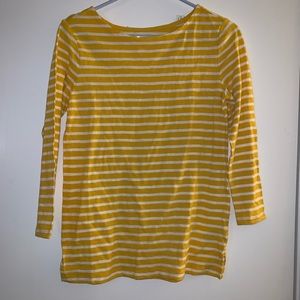 Old Navy striped mariner tee in golden yellow